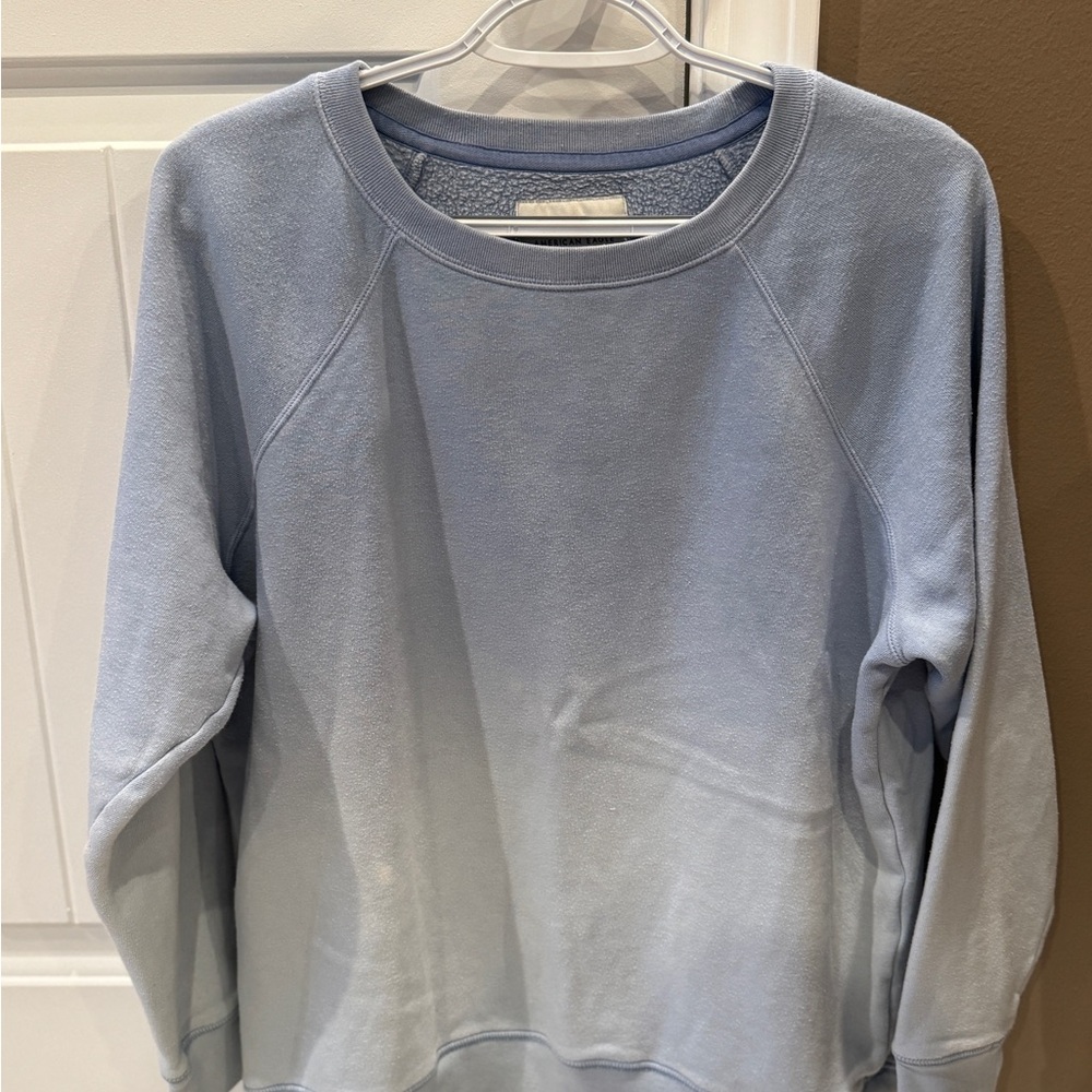 American Eagle Outfitters Sky Blue Crew Neck Sweater